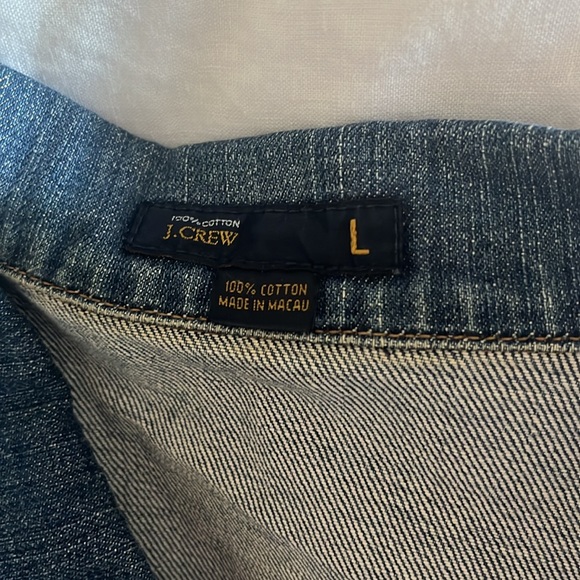 JCrew Jean jacket size Large - Picture 2 of 5